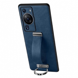 Hoesje voor Huawei P60 Pro Met Riem- En Ringsteunen