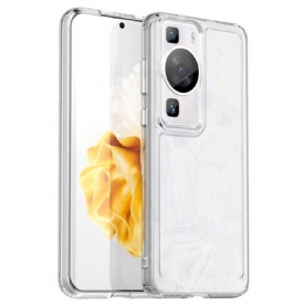 Hoesje voor Huawei P60 Pro Transparante Candy-serie