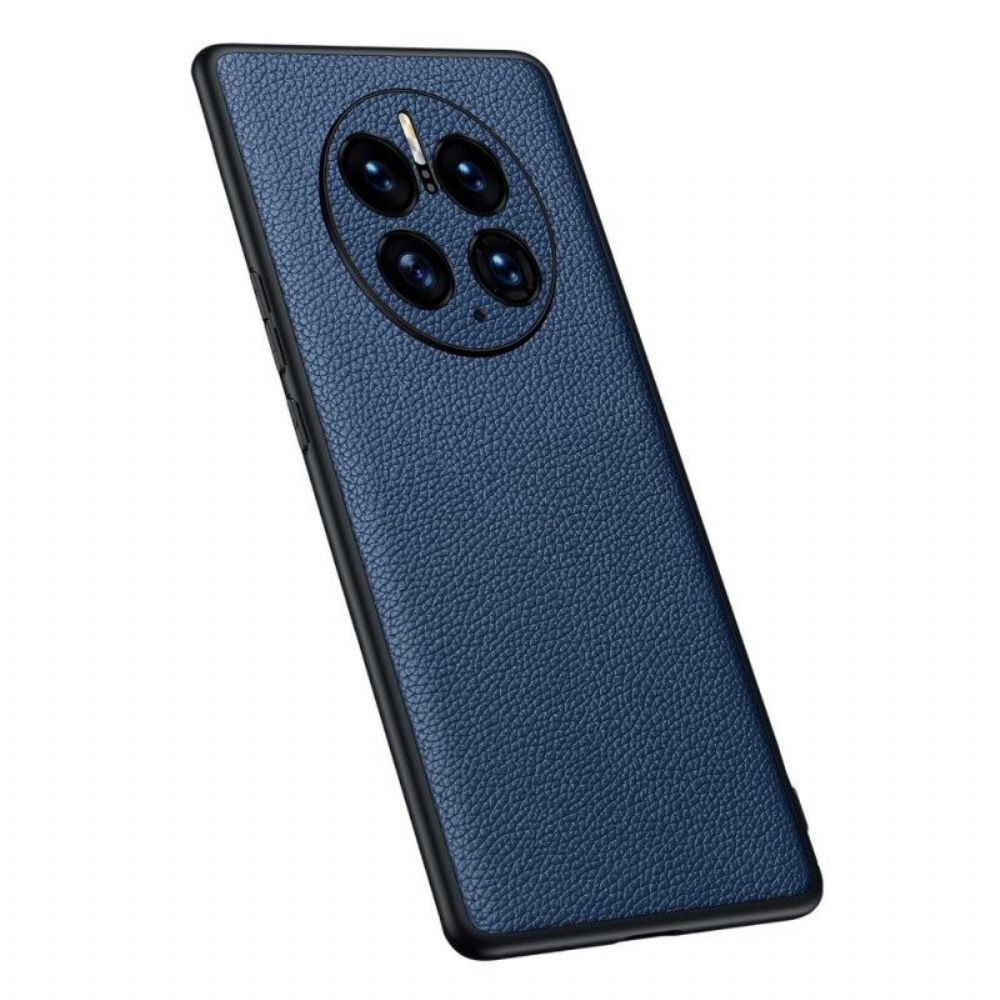 Hoesje voor Huawei Mate 50 Pro Echt Litchi-leer