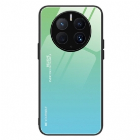 Telefoonhoesje voor Huawei Mate 50 Pro Gehard Glas Wees Jezelf