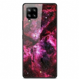 Hoesje voor Samsung Galaxy A42 5G Bloemenfee Gehard Glas