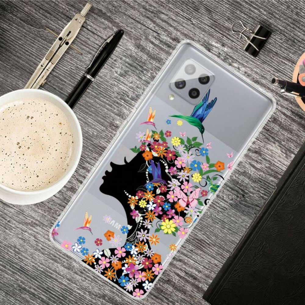 Hoesje voor Samsung Galaxy A42 5G Mooi Bloemhoofd