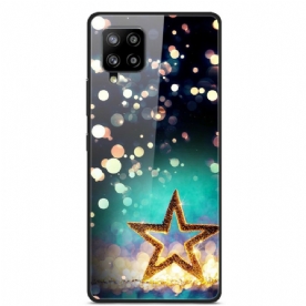 Hoesje voor Samsung Galaxy A42 5G Ster Gehard Glas