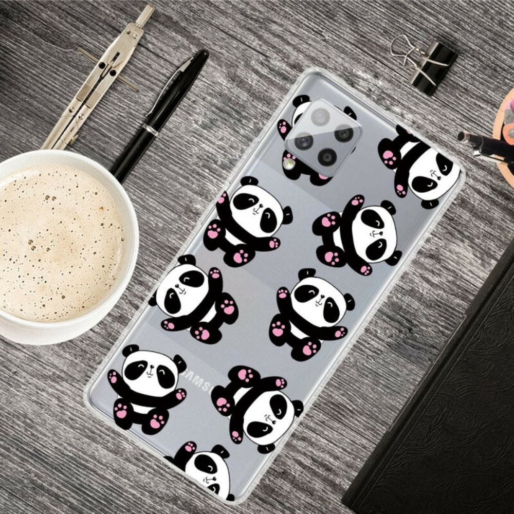 Hoesje voor Samsung Galaxy A42 5G Top Panda's Leuk