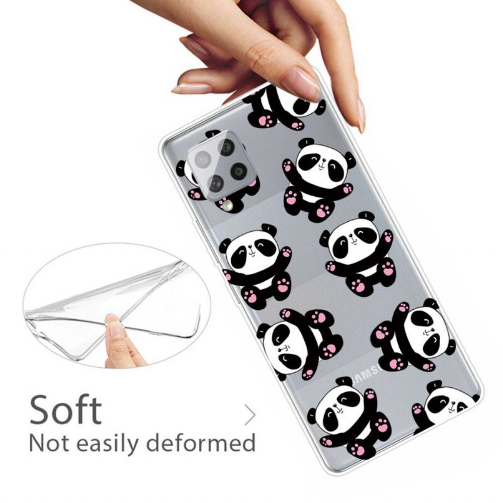 Hoesje voor Samsung Galaxy A42 5G Top Panda's Leuk