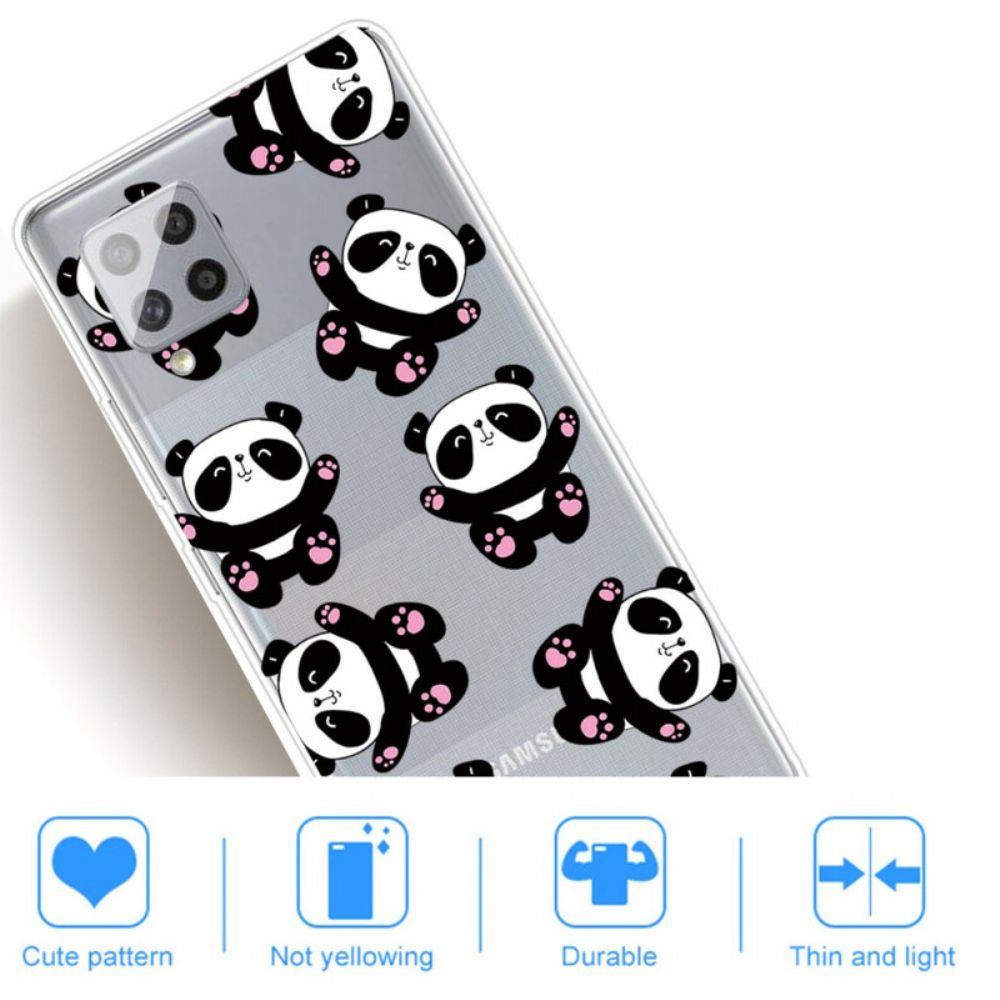 Hoesje voor Samsung Galaxy A42 5G Top Panda's Leuk