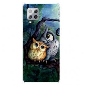 Hoesje voor Samsung Galaxy A42 5G Uil Schilderij