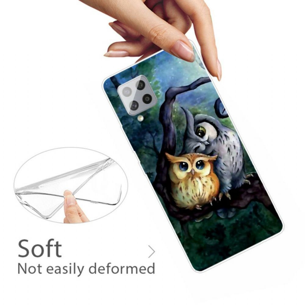 Hoesje voor Samsung Galaxy A42 5G Uil Schilderij