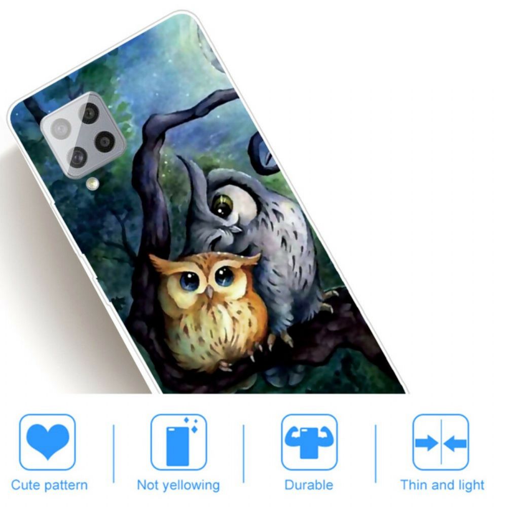 Hoesje voor Samsung Galaxy A42 5G Uil Schilderij