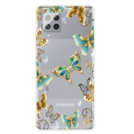 Hoesje voor Samsung Galaxy A42 5G Vlinders Ontwerp