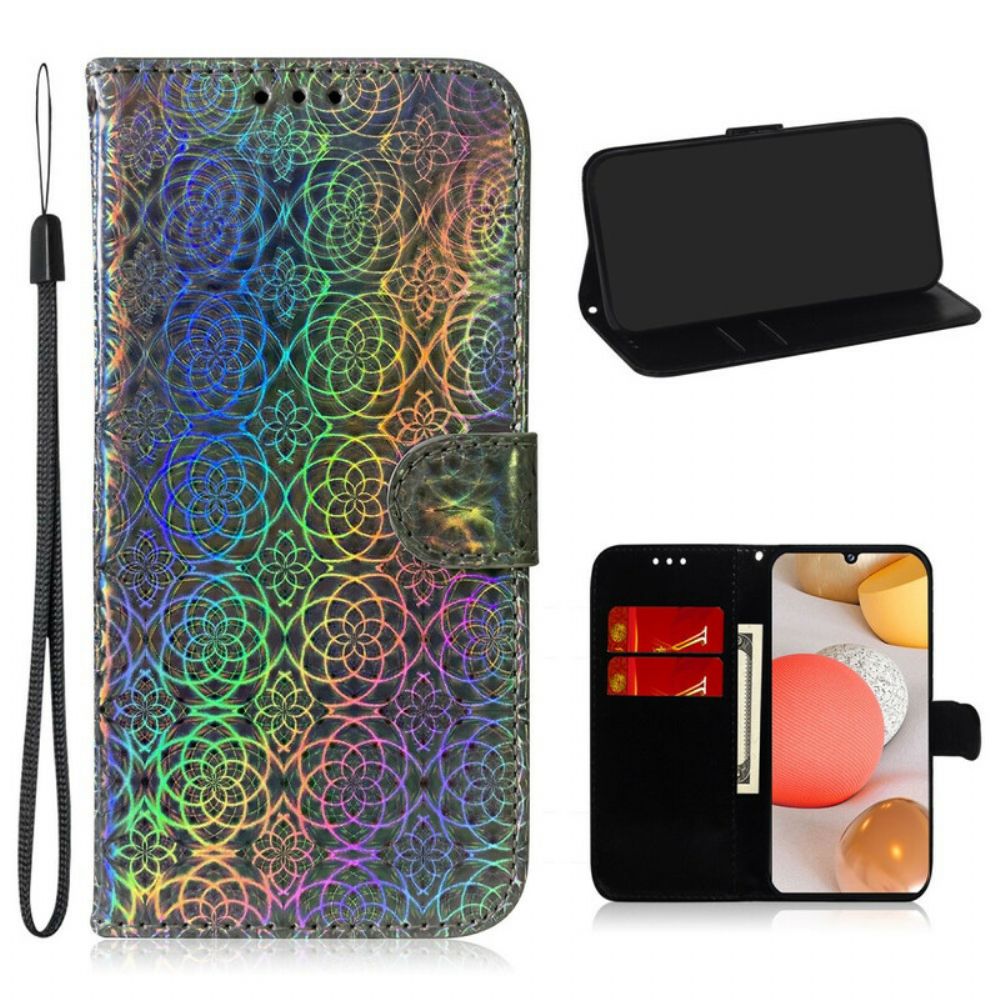 Leren Hoesje voor Samsung Galaxy A42 5G Pure Kleur