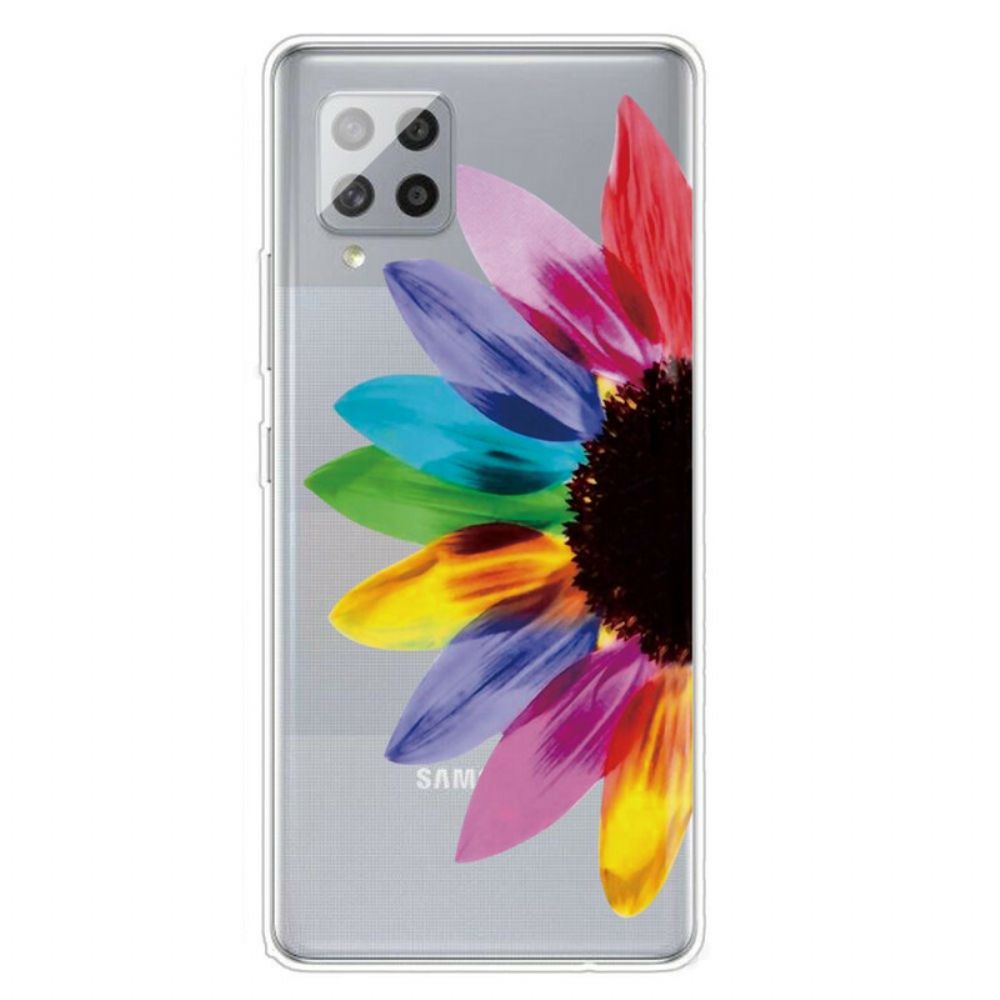 Telefoonhoesje voor Samsung Galaxy A42 5G Kleurrijke Bloem