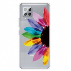 Telefoonhoesje voor Samsung Galaxy A42 5G Kleurrijke Bloem