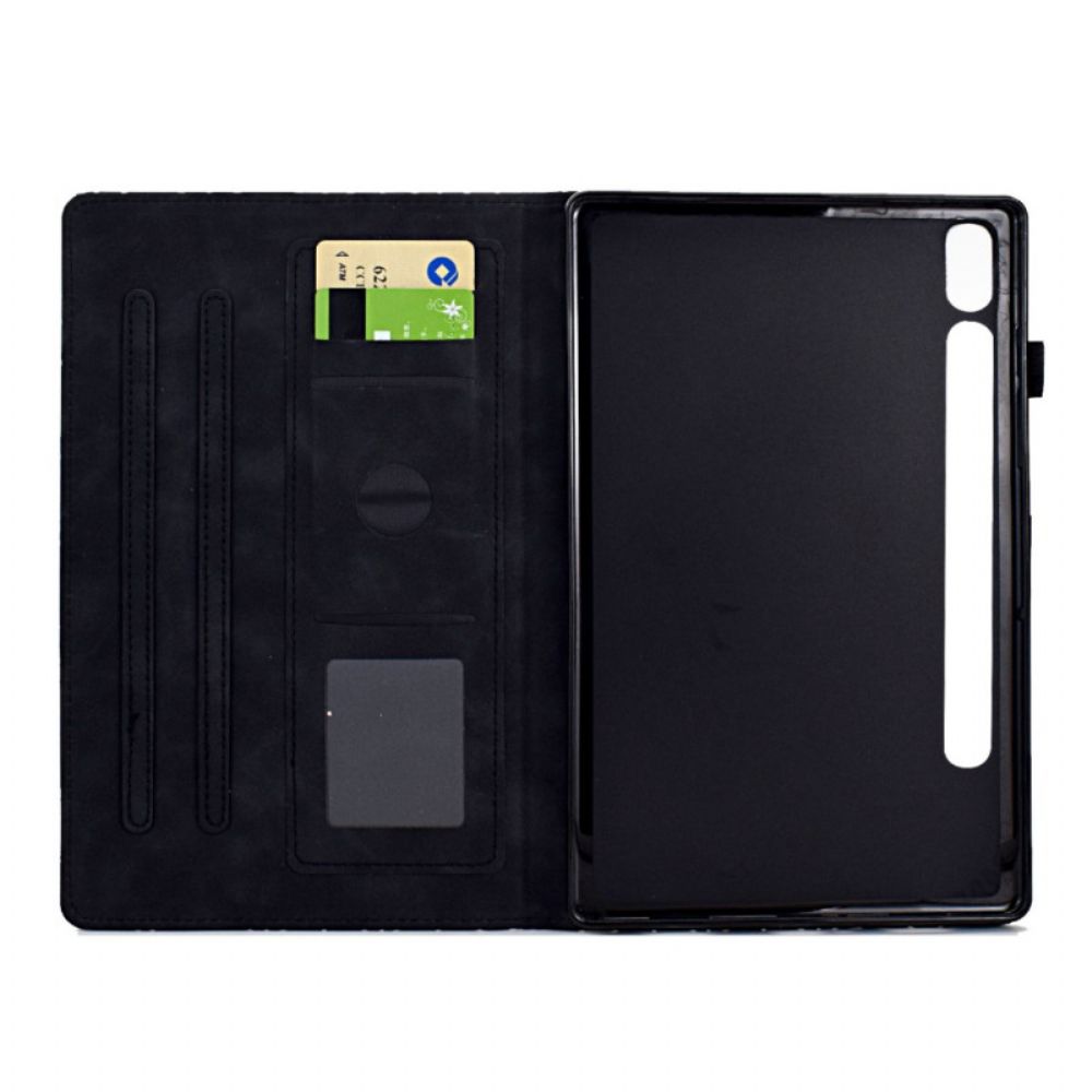 Folio-hoesje Samsung Galaxy Tab S9 Telefoonhoesje Geometrisch Patroon