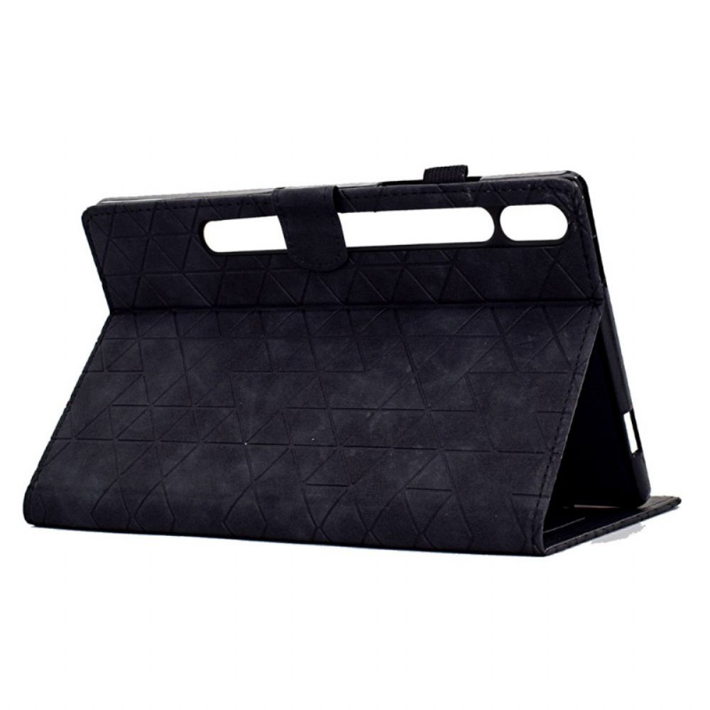 Folio-hoesje Samsung Galaxy Tab S9 Telefoonhoesje Geometrisch Patroon