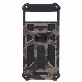 Case Hoesje Google Pixel 8 Pro Telefoonhoesje Camouflage Verwijderbare Steun