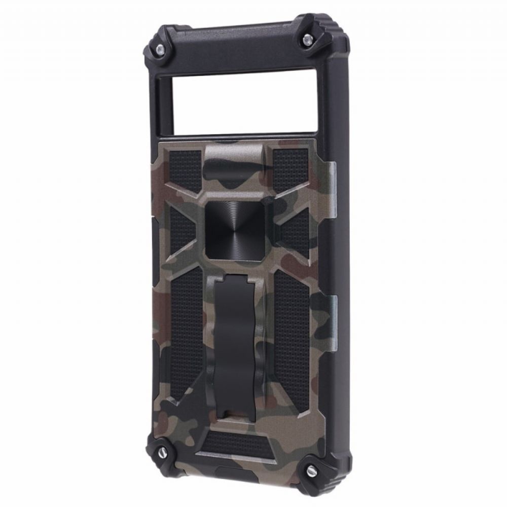 Case Hoesje Google Pixel 8 Pro Telefoonhoesje Camouflage Verwijderbare Steun