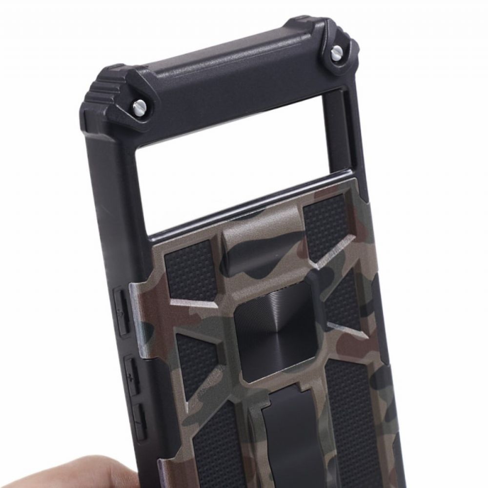 Case Hoesje Google Pixel 8 Pro Telefoonhoesje Camouflage Verwijderbare Steun