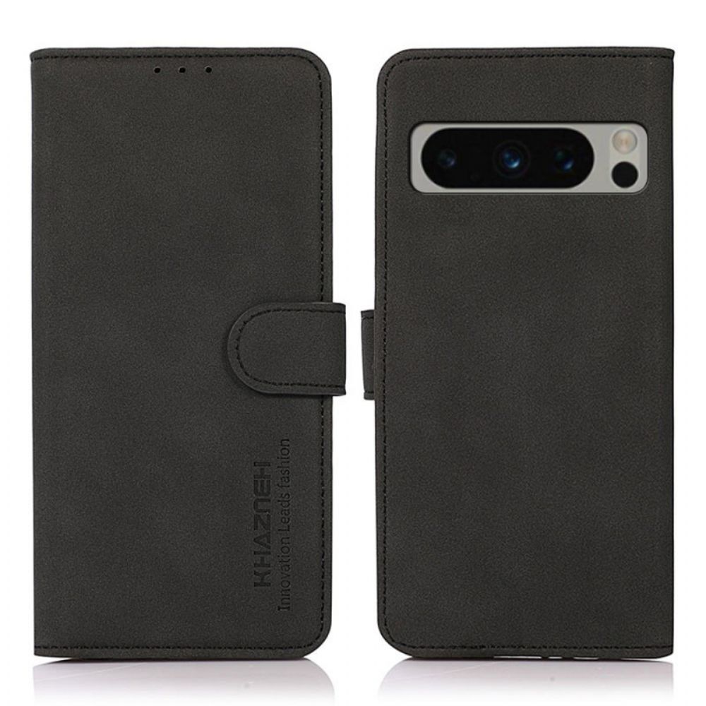 Flip Case Leren Google Pixel 8 Pro Khazneh