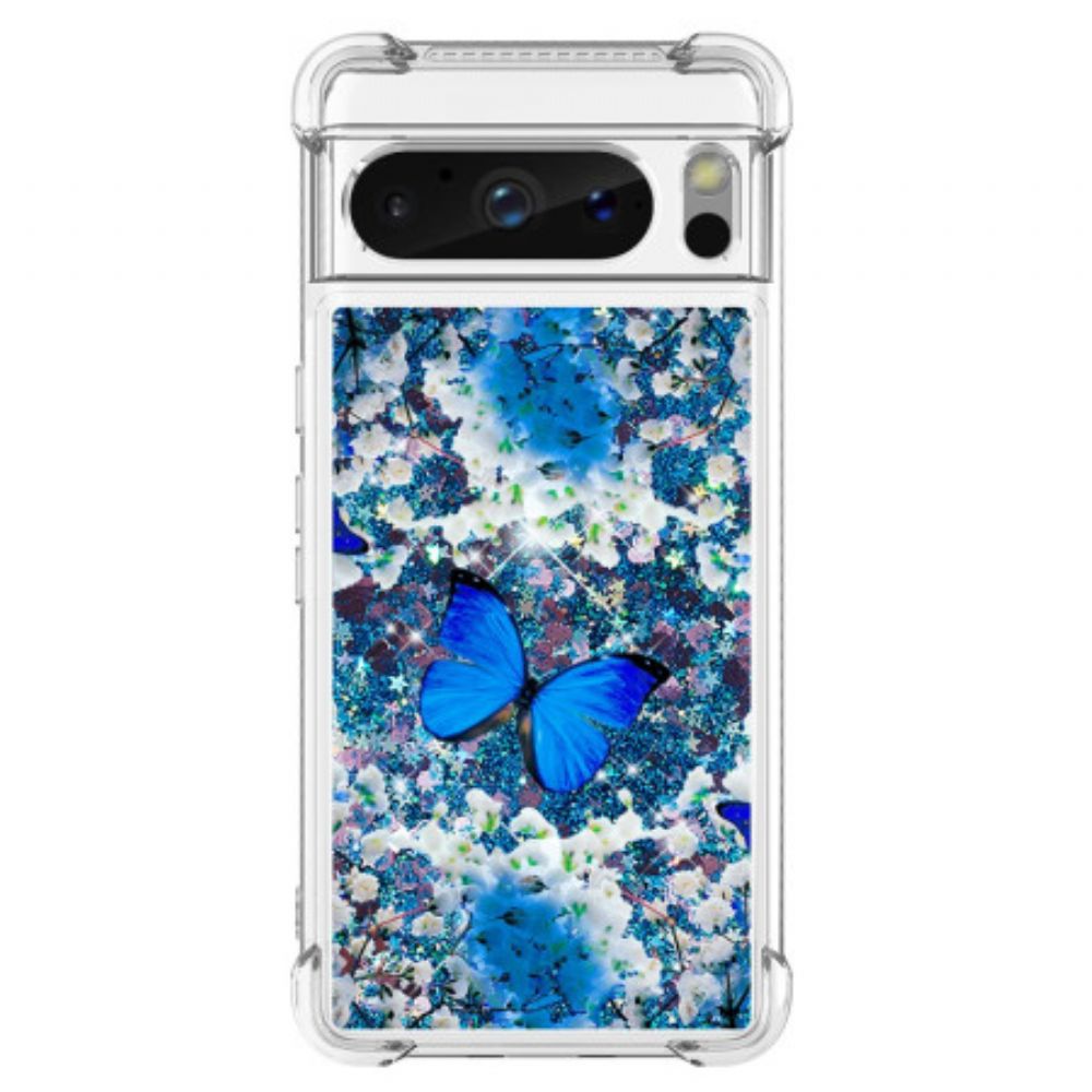 Hoesje Google Pixel 8 Pro Vlinderglitter