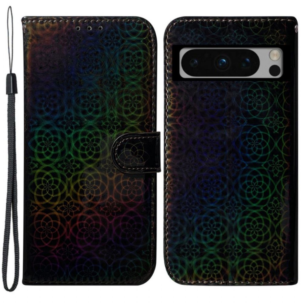 Leren Hoesje Google Pixel 8 Pro Disco Met Bandjes