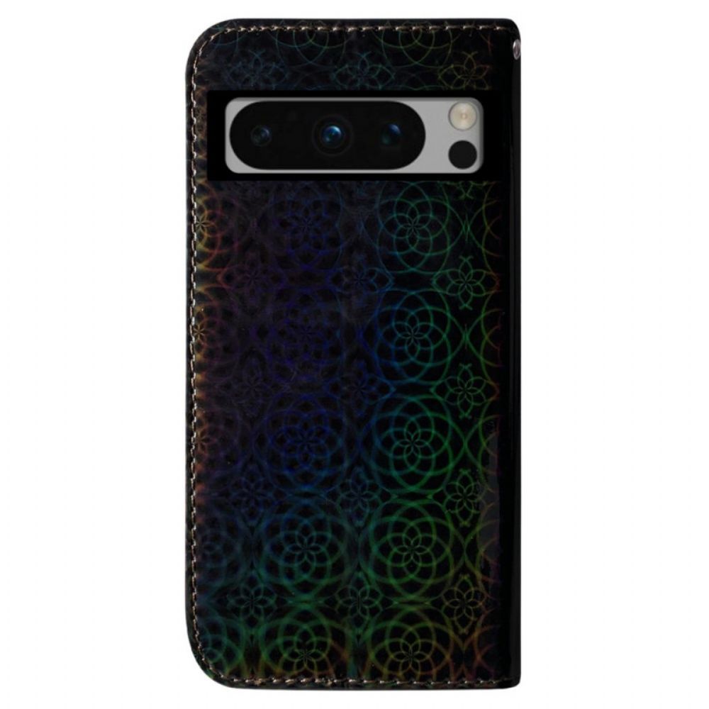 Leren Hoesje Google Pixel 8 Pro Disco Met Bandjes