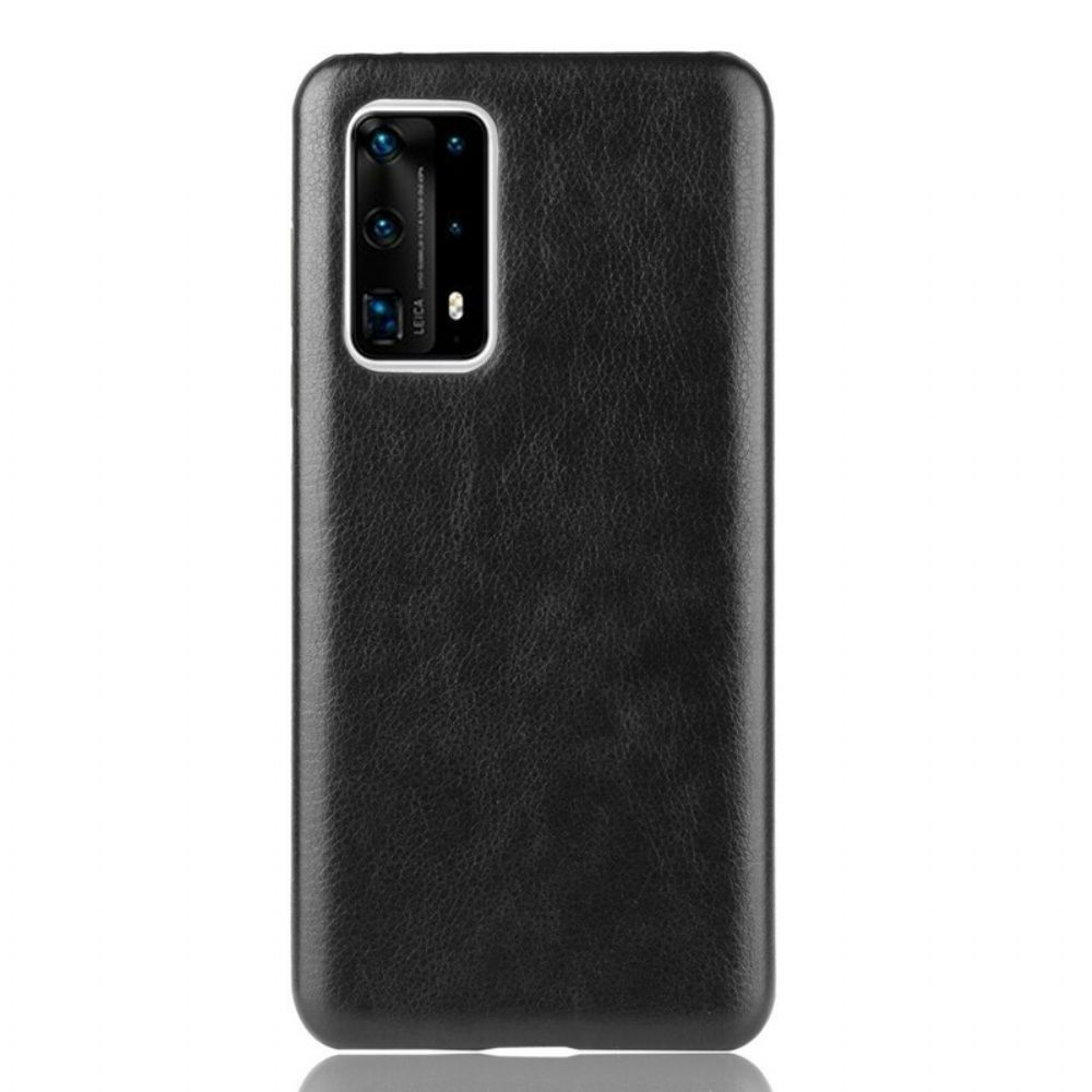 Hoesje voor Huawei P40 Pro Plus Performance Litchi Leder Effect