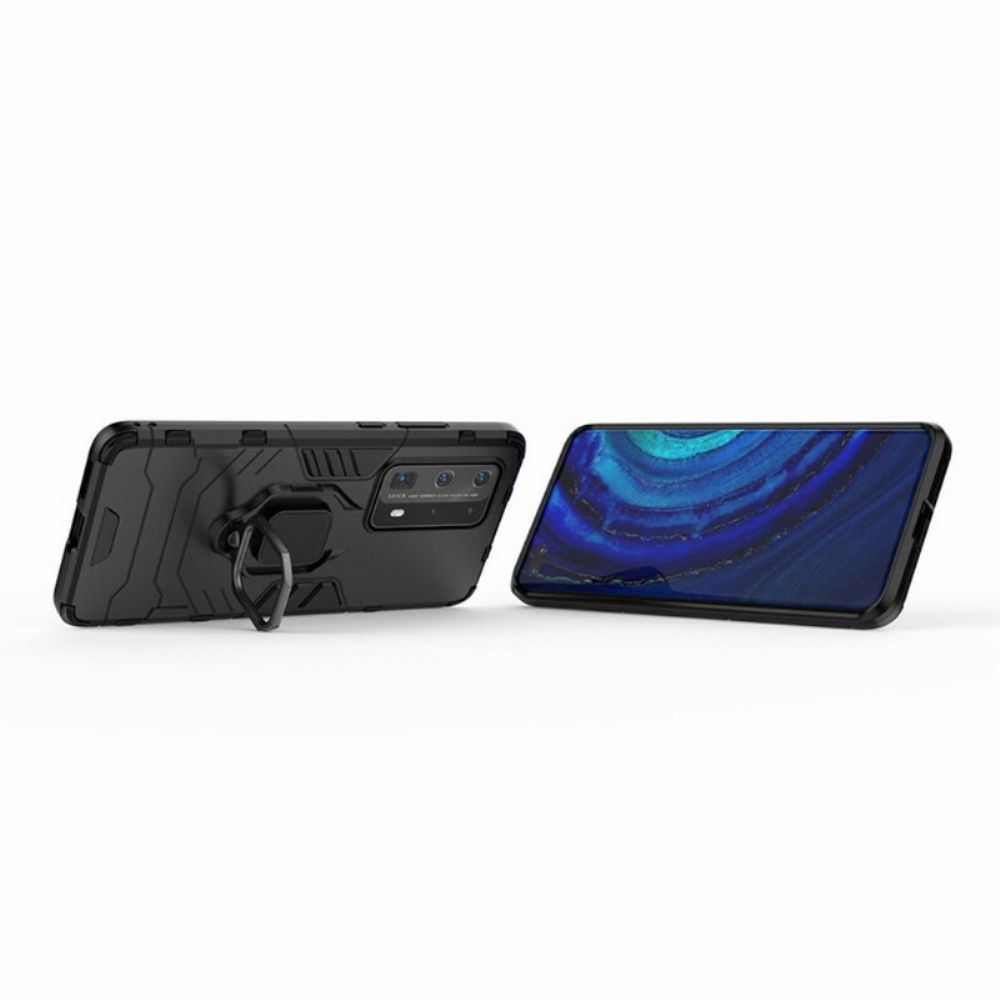 Telefoonhoesje voor Huawei P40 Pro Plus Resistente Ring