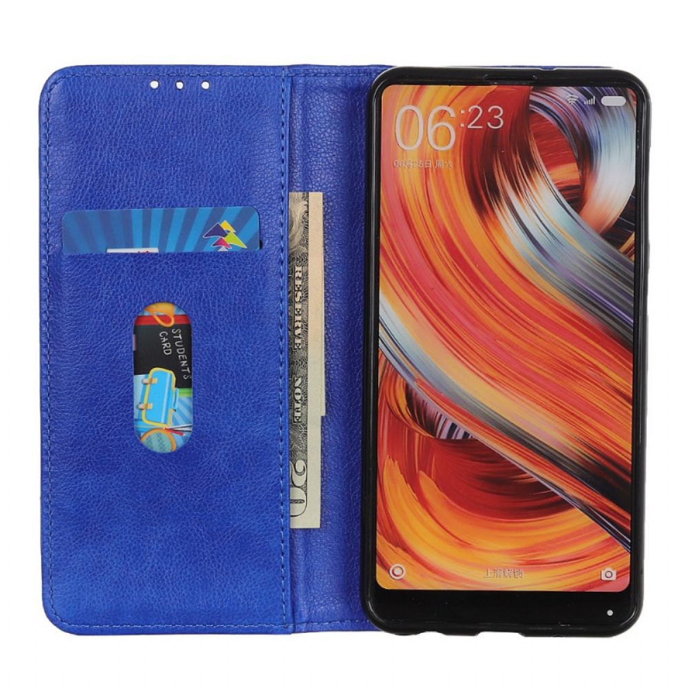 Bescherming Hoesje voor Huawei Nova 8i / Honor 50 Lite Folio-hoesje Elegance Split Litchi Leer