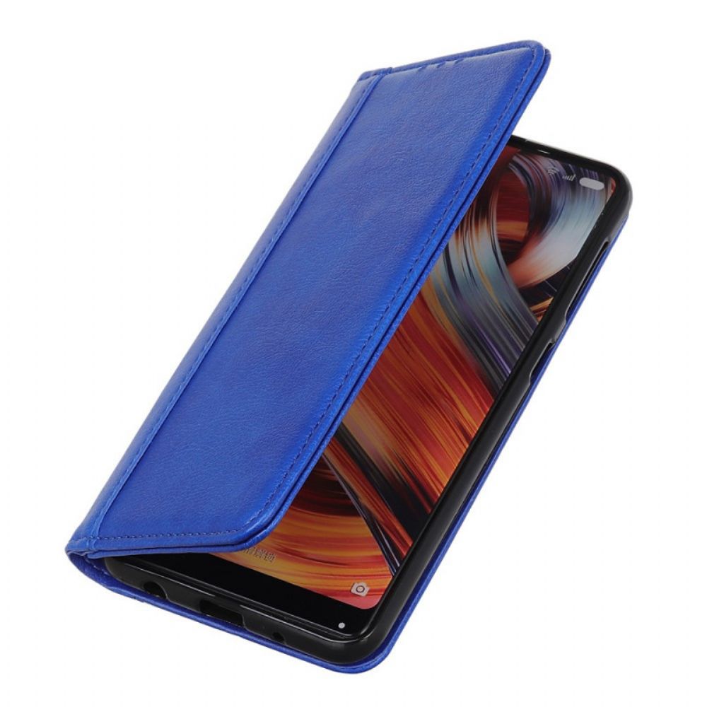 Bescherming Hoesje voor Huawei Nova 8i / Honor 50 Lite Folio-hoesje Elegance Split Litchi Leer