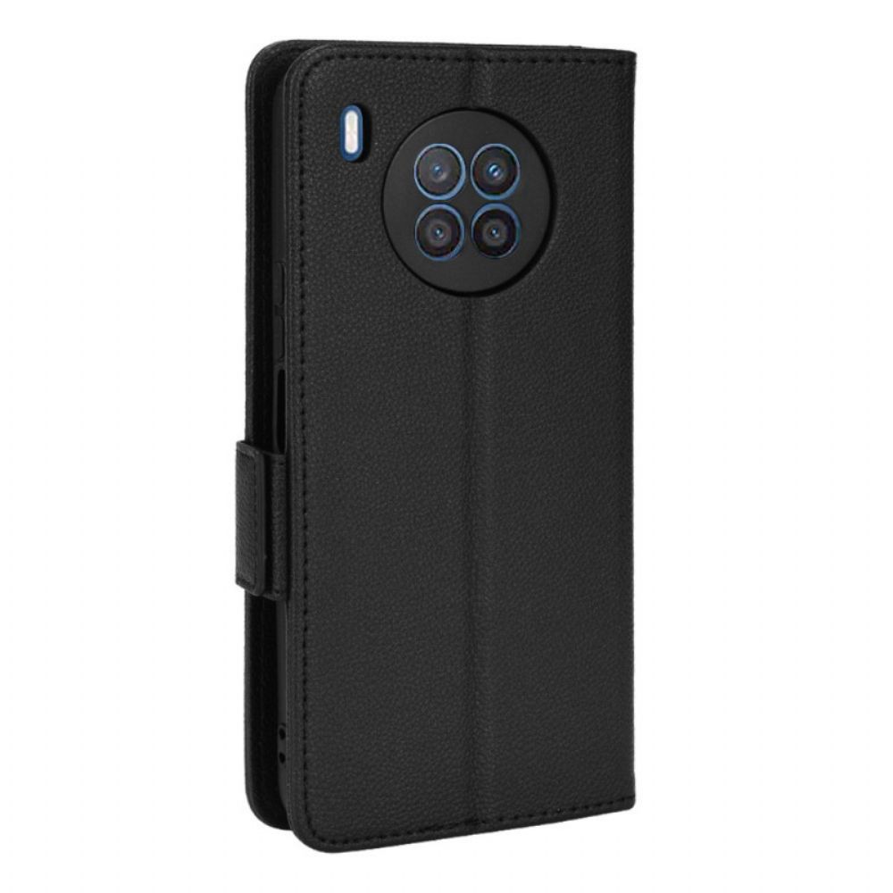 Folio-hoesje voor Huawei Nova 8i / Honor 50 Lite Flip Case Dubbele Flap Litchi Nieuwe Kleuren