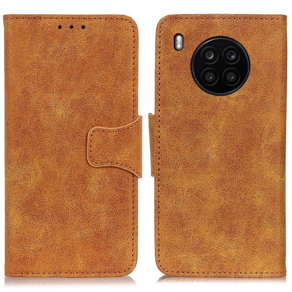 Folio-hoesje voor Huawei Nova 8i / Honor 50 Lite Flip Case Vintage Magnetische Klep