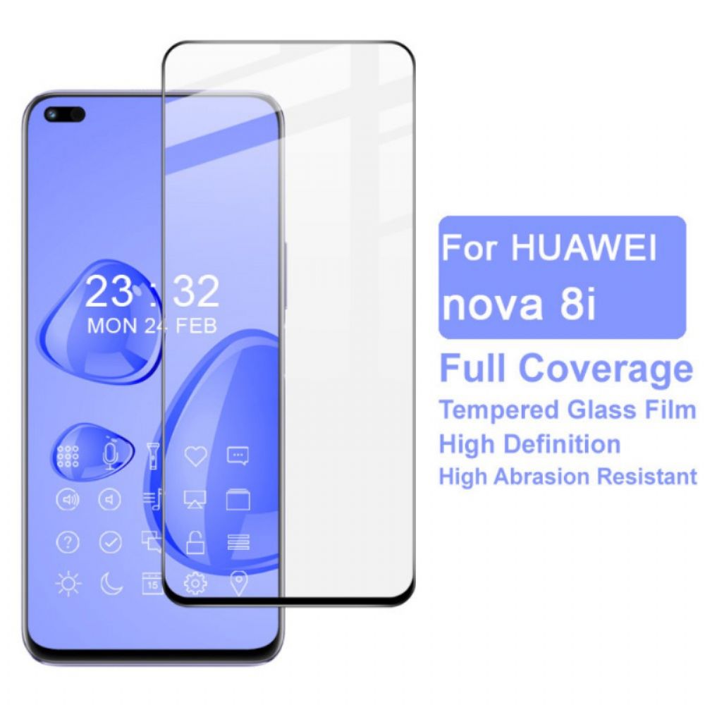 Honor 50 Lite / Huawei Nova 8I Screenprotector Van Gehard Glas Met Zwarte Rand