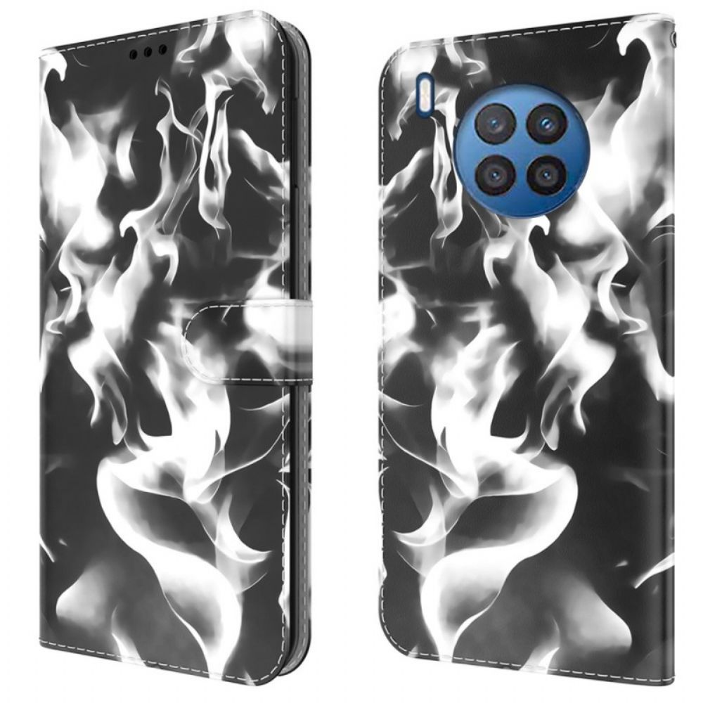 Leren Hoesje voor Huawei Nova 8i / Honor 50 Lite Abstract Patroon