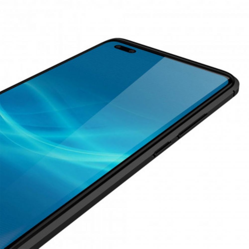 Hoesje voor Huawei Mate 40 Pro Dubbele Lijn Litchi Leder Effect