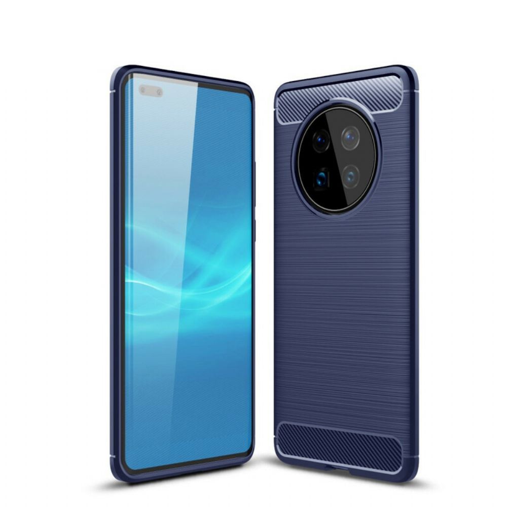 Hoesje voor Huawei Mate 40 Pro Geborsteld Koolstofvezel