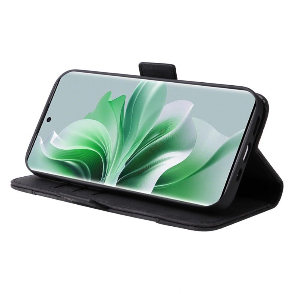 Flip Case Leren Oppo Reno 11 Pro 5g Betopnice Kaarthouder Vooraan