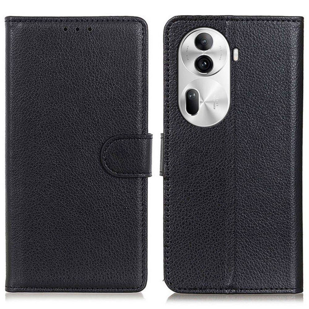 Flip Case Leren Oppo Reno 11 Pro 5g Traditioneel Kunstleer