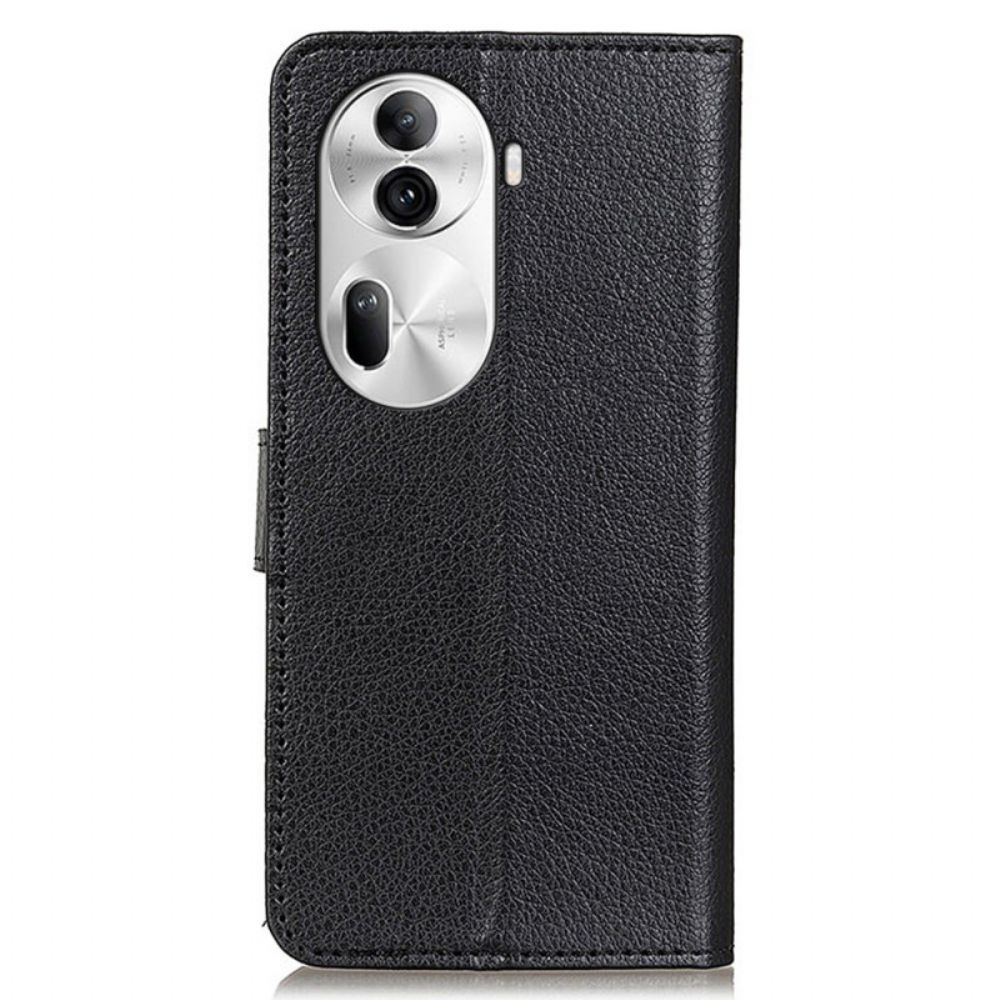 Flip Case Leren Oppo Reno 11 Pro 5g Traditioneel Kunstleer