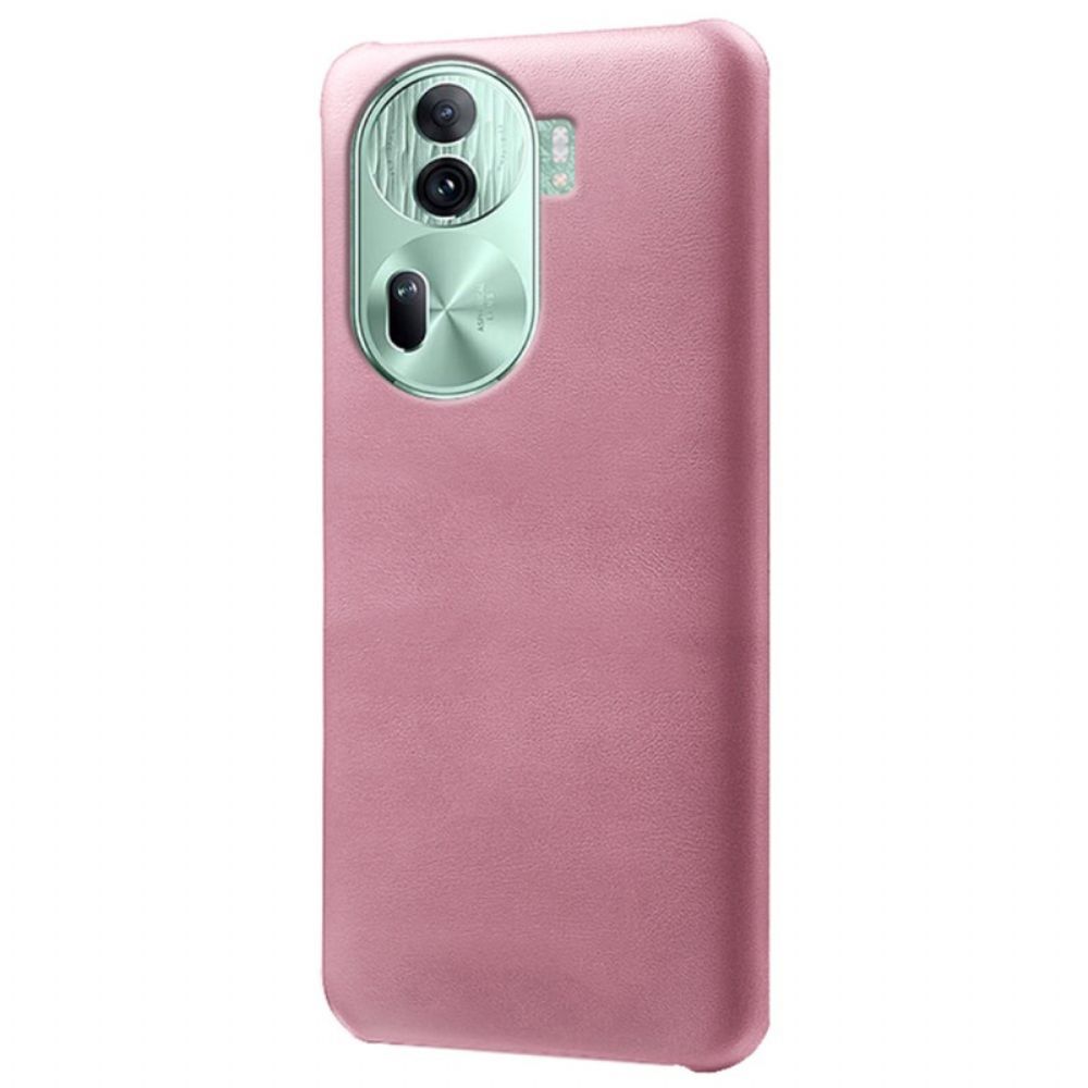 Hoesje Oppo Reno 11 Pro 5g Ledereffect Bescherming Hoesje