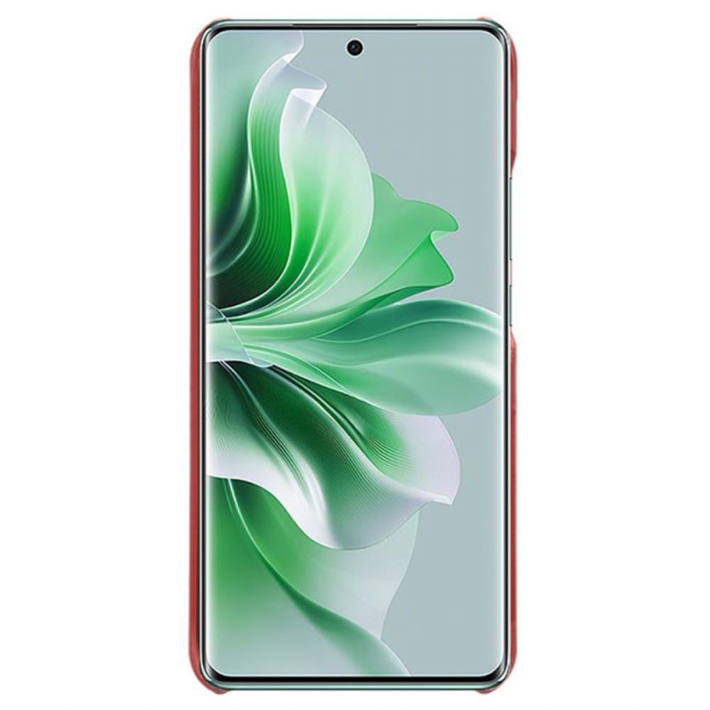 Hoesje Oppo Reno 11 Pro 5g Ledereffect Bescherming Hoesje