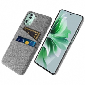 Hoesje Oppo Reno 11 Pro 5g Stoffen Kaarthouder Bescherming Hoesje