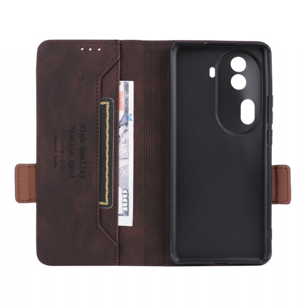 Leren Hoesje Oppo Reno 11 Pro 5g Vintagestijl Bescherming Hoesje