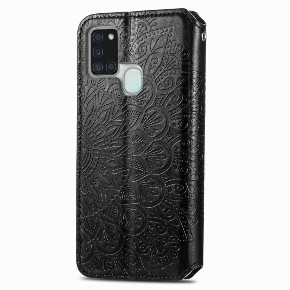 Bescherming Hoesje voor Samsung Galaxy A21s Folio-hoesje Mandala's