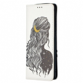 Bescherming Hoesje voor Samsung Galaxy A21s Folio-hoesje Mooi Haar