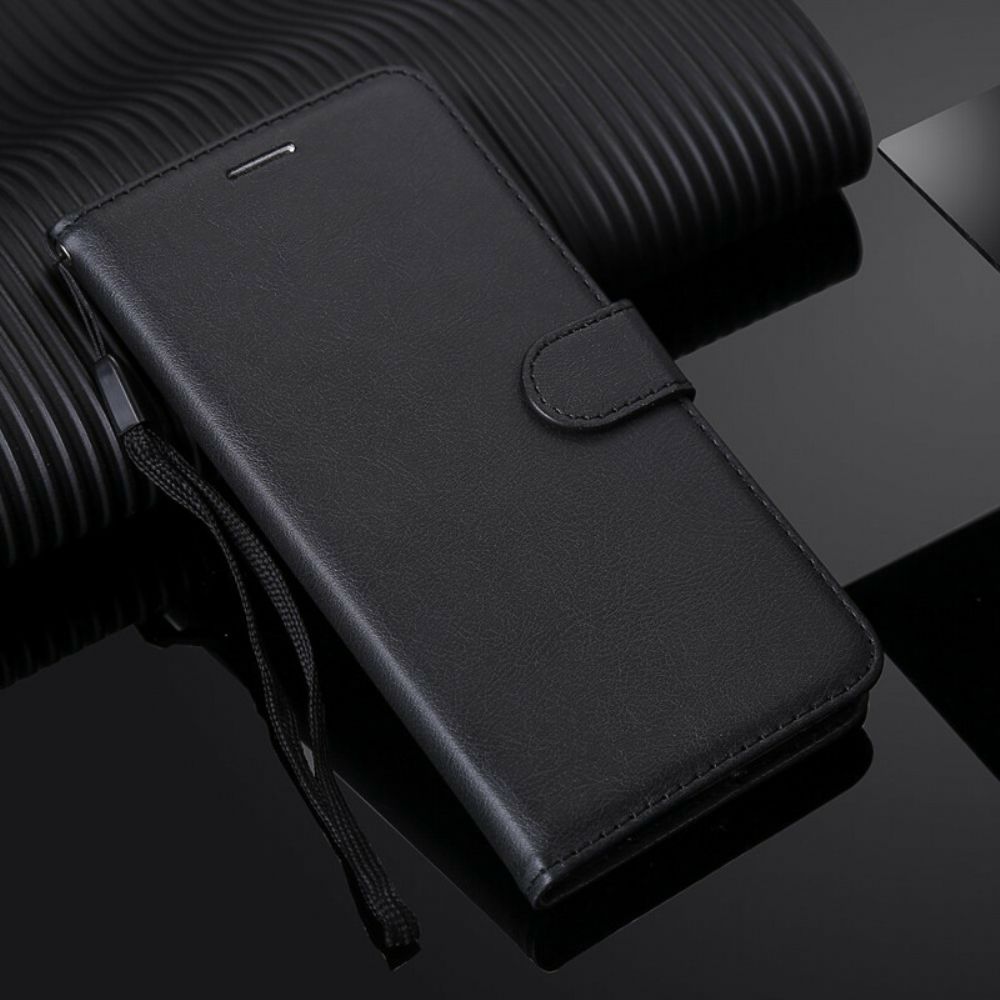 Flip Case voor Samsung Galaxy A21s Met Ketting Leren Bandeffect