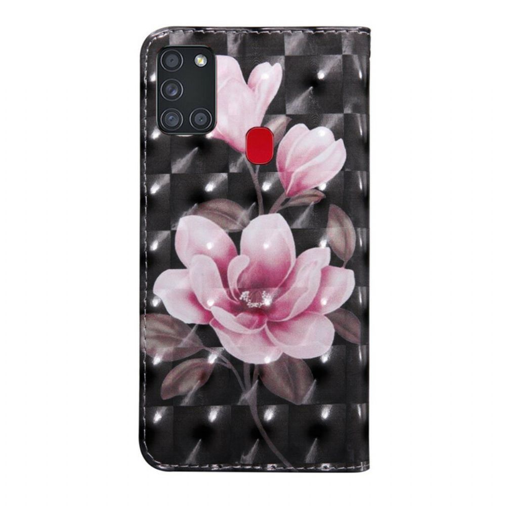 Folio-hoesje voor Samsung Galaxy A21s Bloesem Bloemen