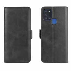 Folio-hoesje voor Samsung Galaxy A21s Flip Case Dubbele Klep