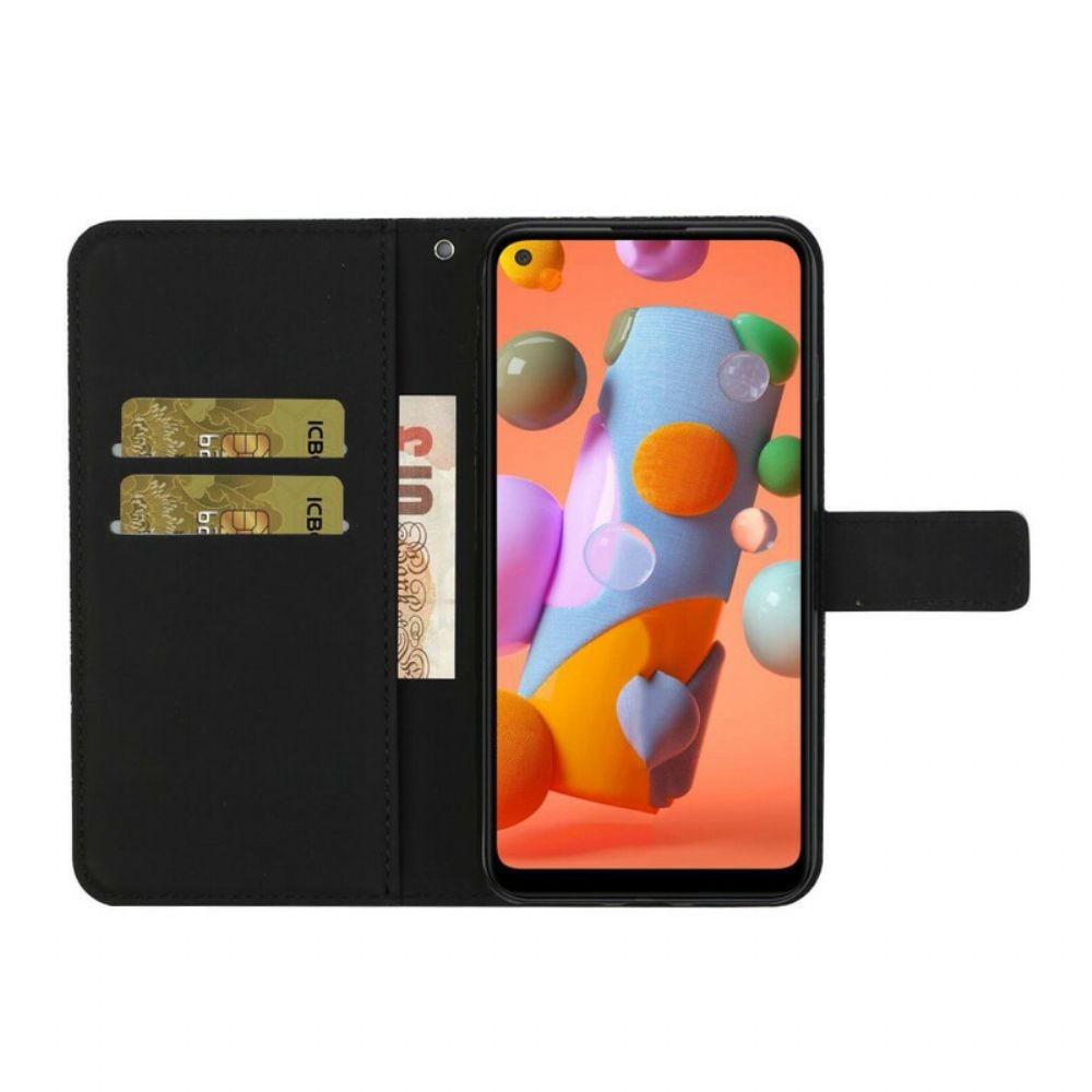 Folio-hoesje voor Samsung Galaxy A21s Tapijtpatroon