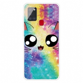 Hoesje voor Samsung Galaxy A21s Cartoon Kat